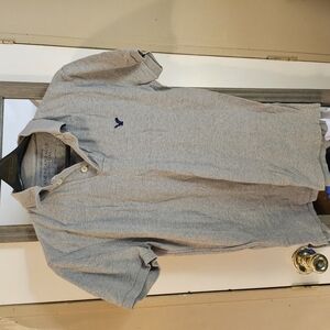 American Eagle Outfitters Gray Polo Shirt